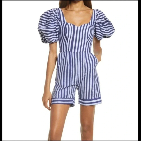 Sika Binata navy stripe romper - Picture 1 of 11